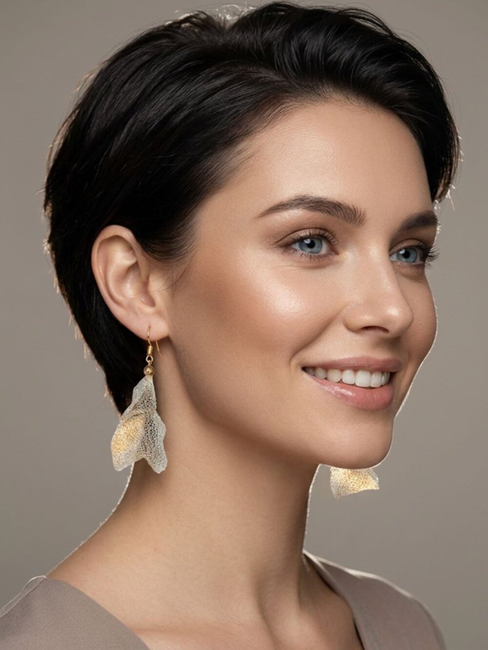Sterling Silver Mesh Earrings
